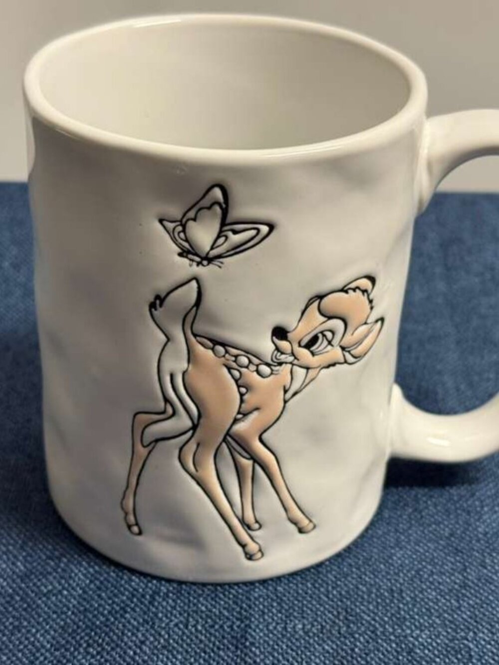 Official Disney Bambi Sculpted Ceramic Mug - 15 oz - Silver Buffalo - New Condit